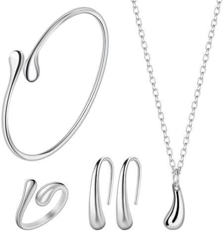 Amazon.com: Yonisun 925 Sterling Silver Bracelet and Necklace Sets